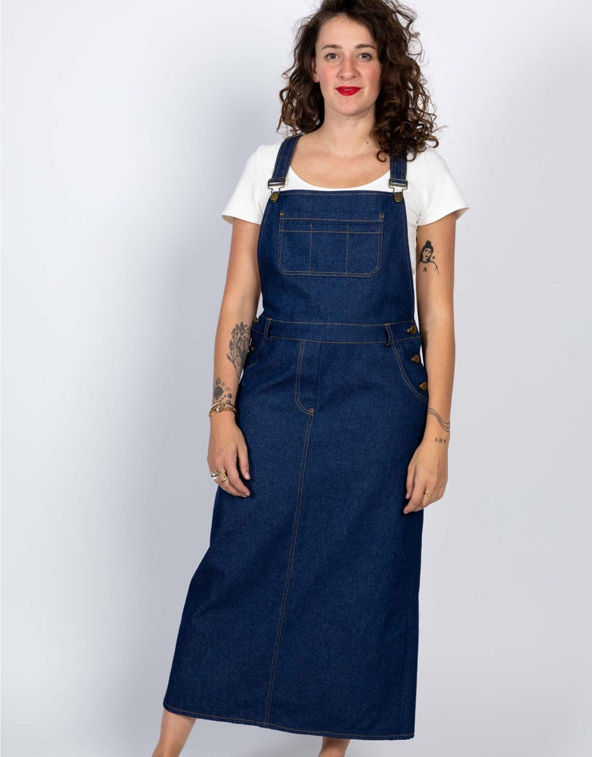 Crystal Pinafore Dress Sewing Pattern, I AM Patterns