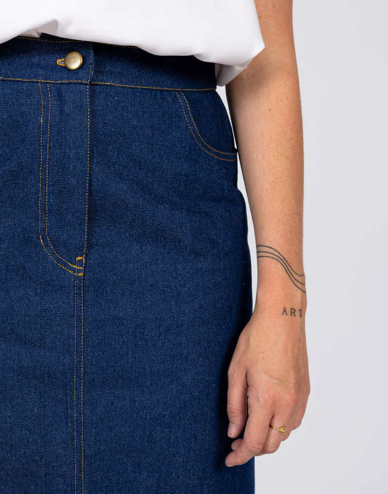 Ruby Denim Skirt Sewing Pattern, I AM Patterns