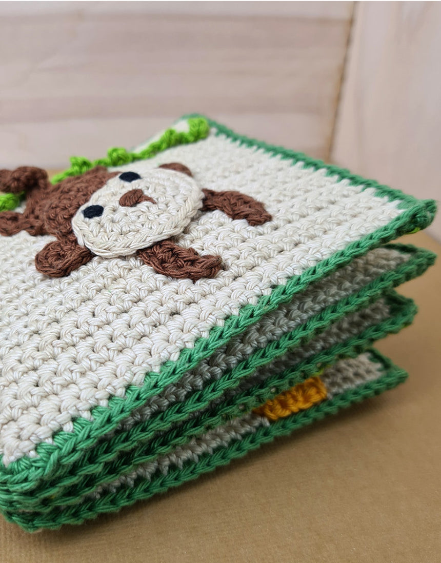 Jungle Babies Soft Book Crochet Kit, Hardicraft