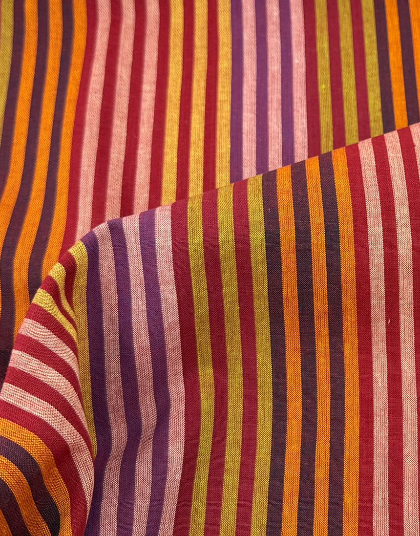 Earth Caterpillar Stripe Woven Shot Cotton, Kaffe Fassett