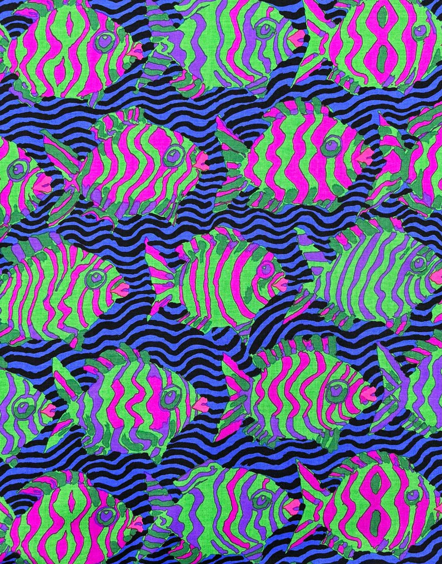 Blue Minnows Cotton Fabric, Kaffe Fasset Collective