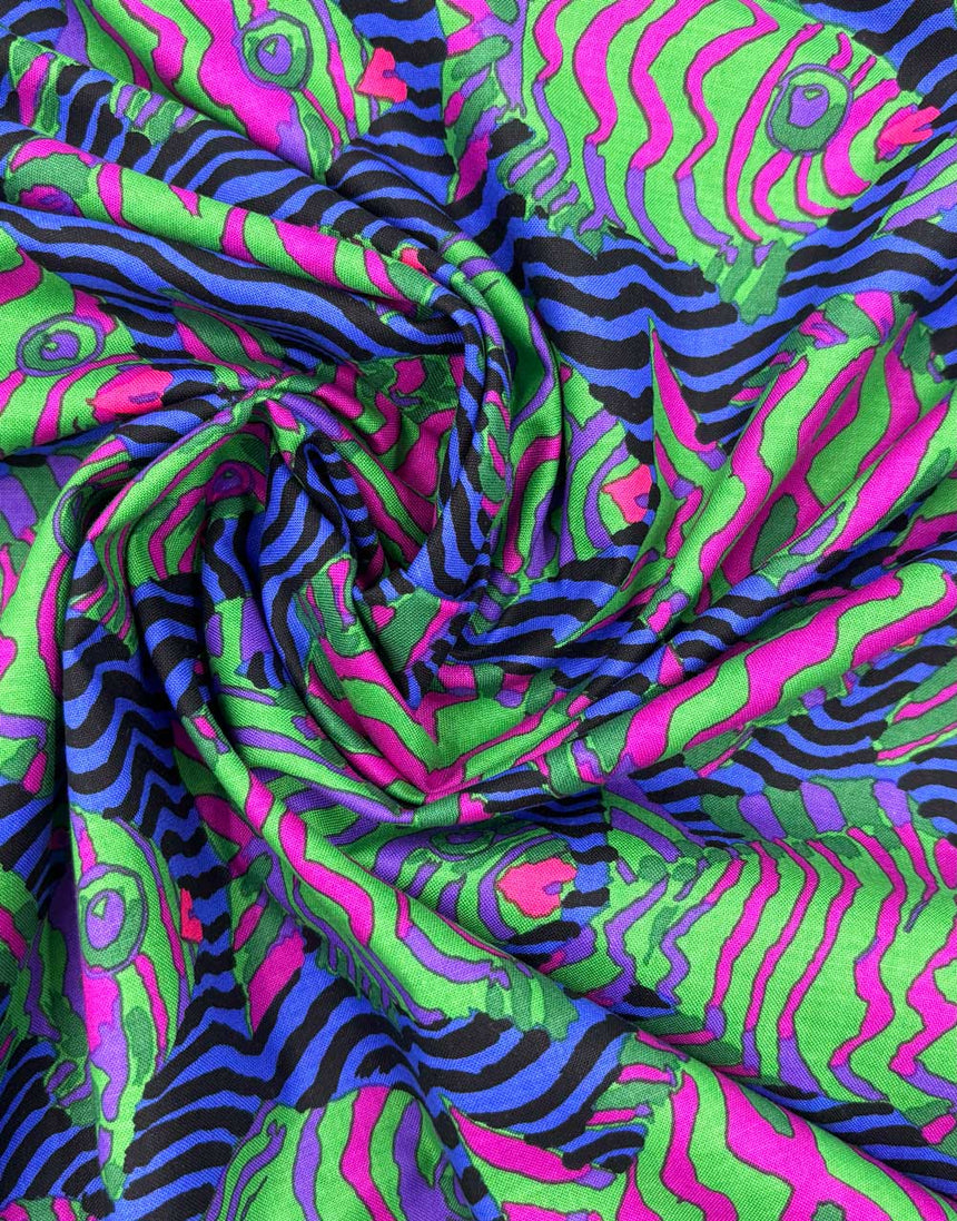 Blue Minnows Cotton Fabric, Kaffe Fasset Collective
