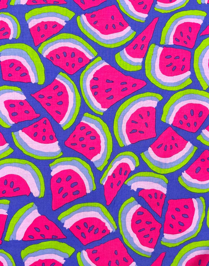 Blue Slice Cotton Fabric, Kaffe Fasset Collective