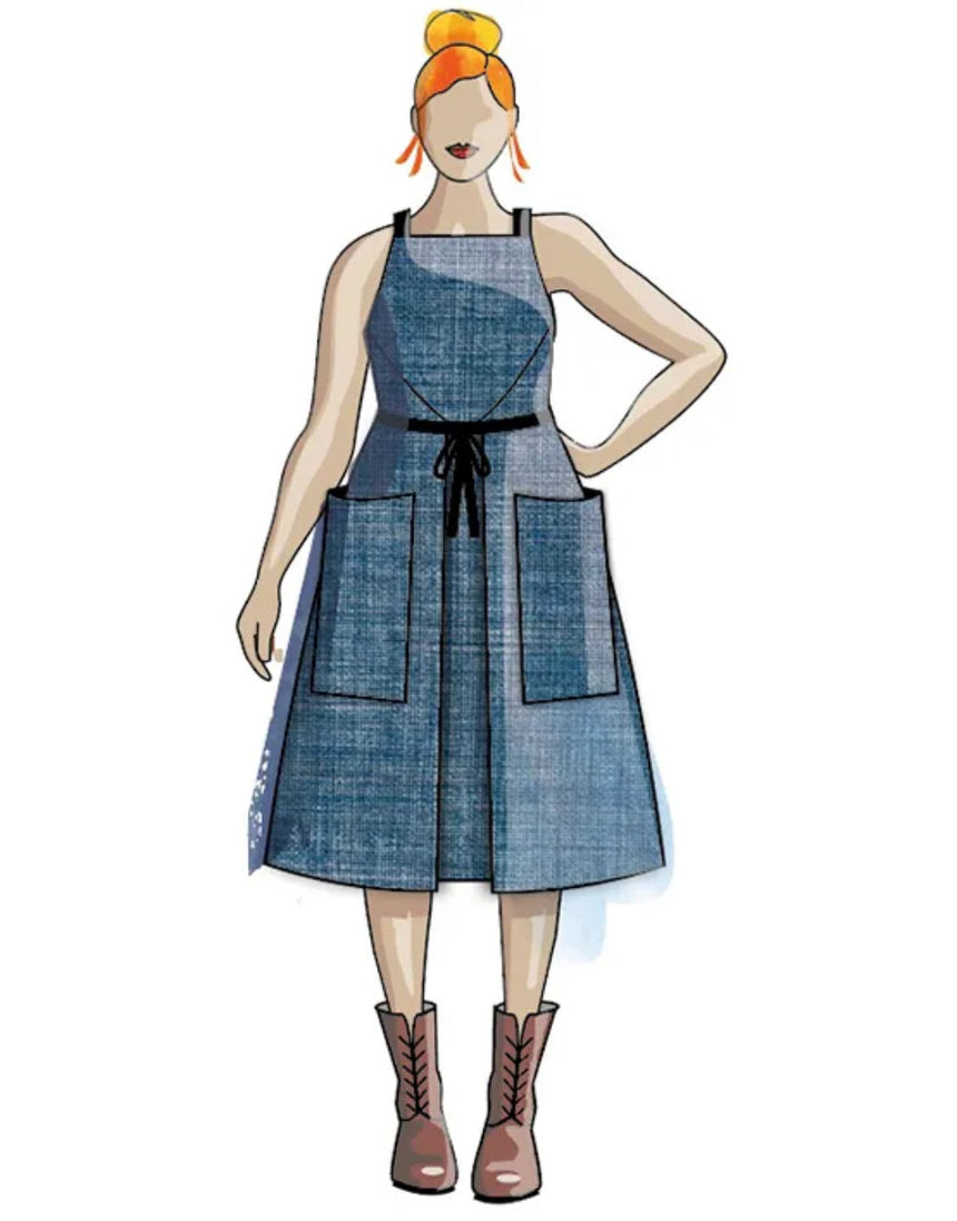 Kahlo Tabard Dress Paper Sewing Pattern, Sew Different
