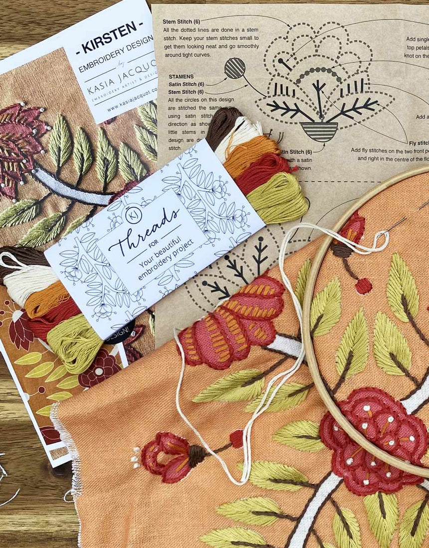 Kirsten Embroidery Kit, Kasia Jacquot