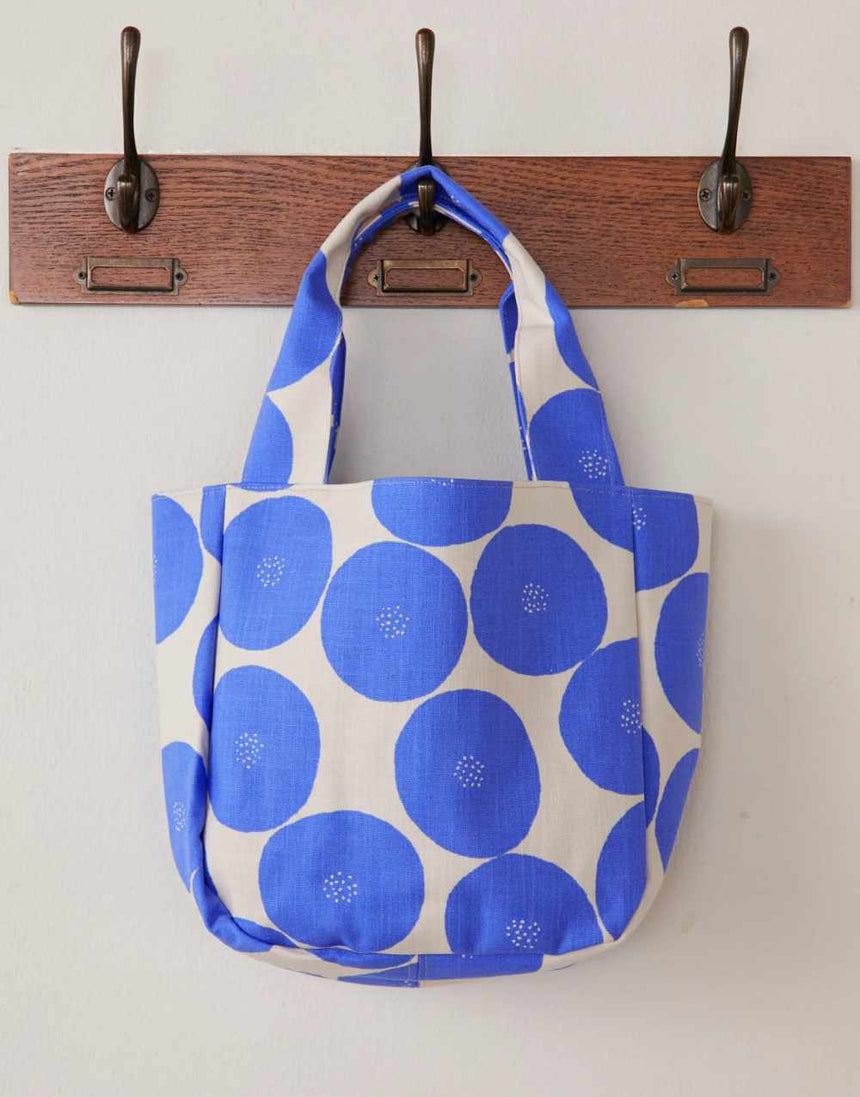 Blue Anpan Tomotake Muddy Works Cotton Canvas Fabric