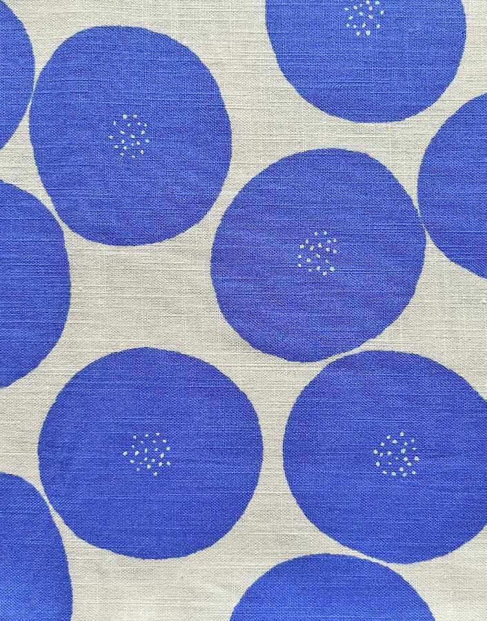 Blue Anpan Tomotake Muddy Works Cotton Canvas Fabric