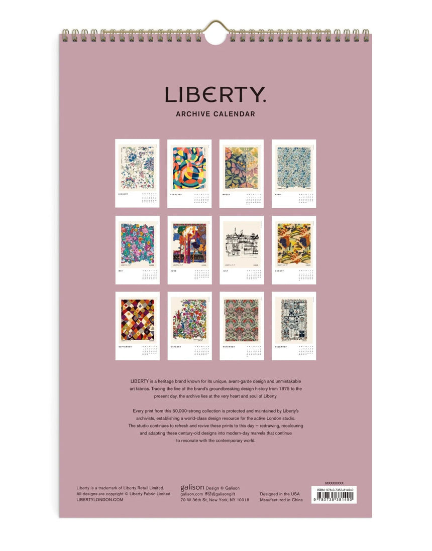 Liberty 2025 Wall Calendar