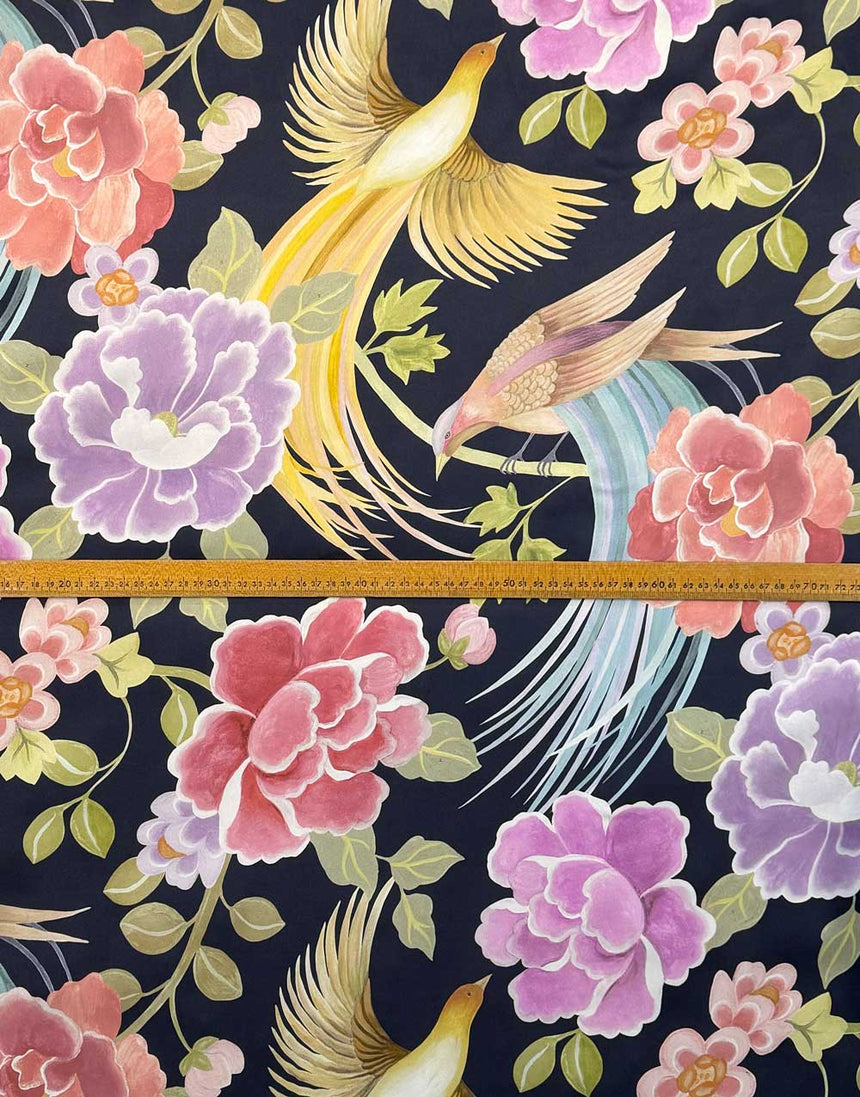 Liberty Fabrics Belgravia Silk Satin Fabric, Tropical Shawl B