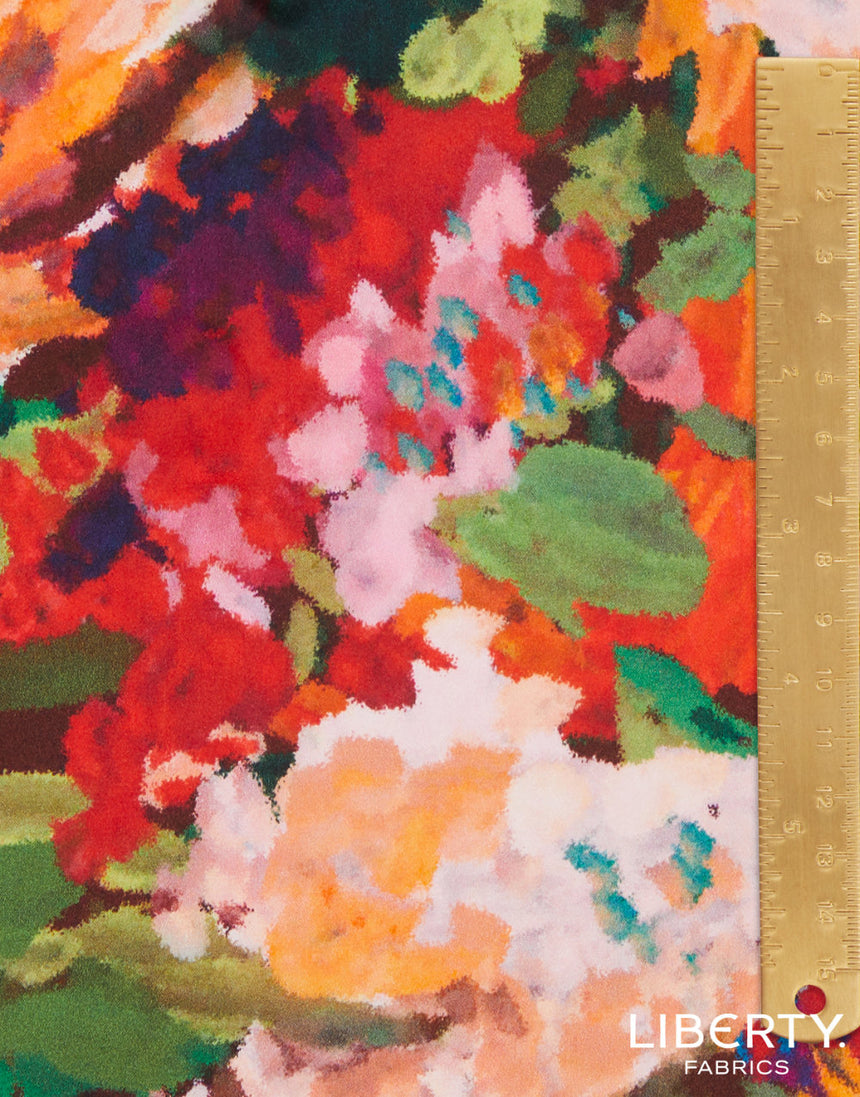 Liberty Fabrics Belgravia Silk Satin, Artist's Bouquet C