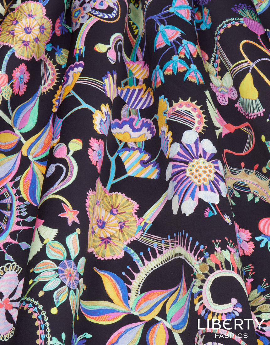 Liberty Fabrics Belgravia Silk Satin, Beautifully Fantastical C