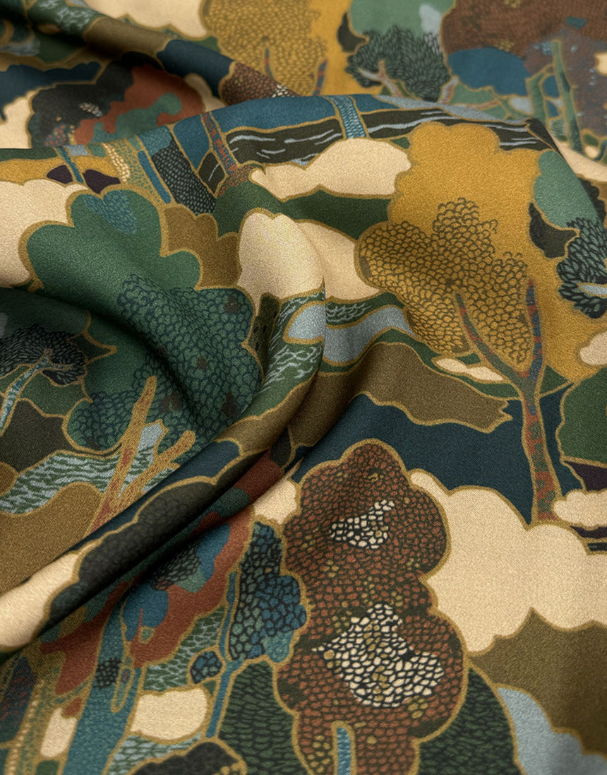 Liberty Fabrics Bickington Satin Viscose, Prospect Road B