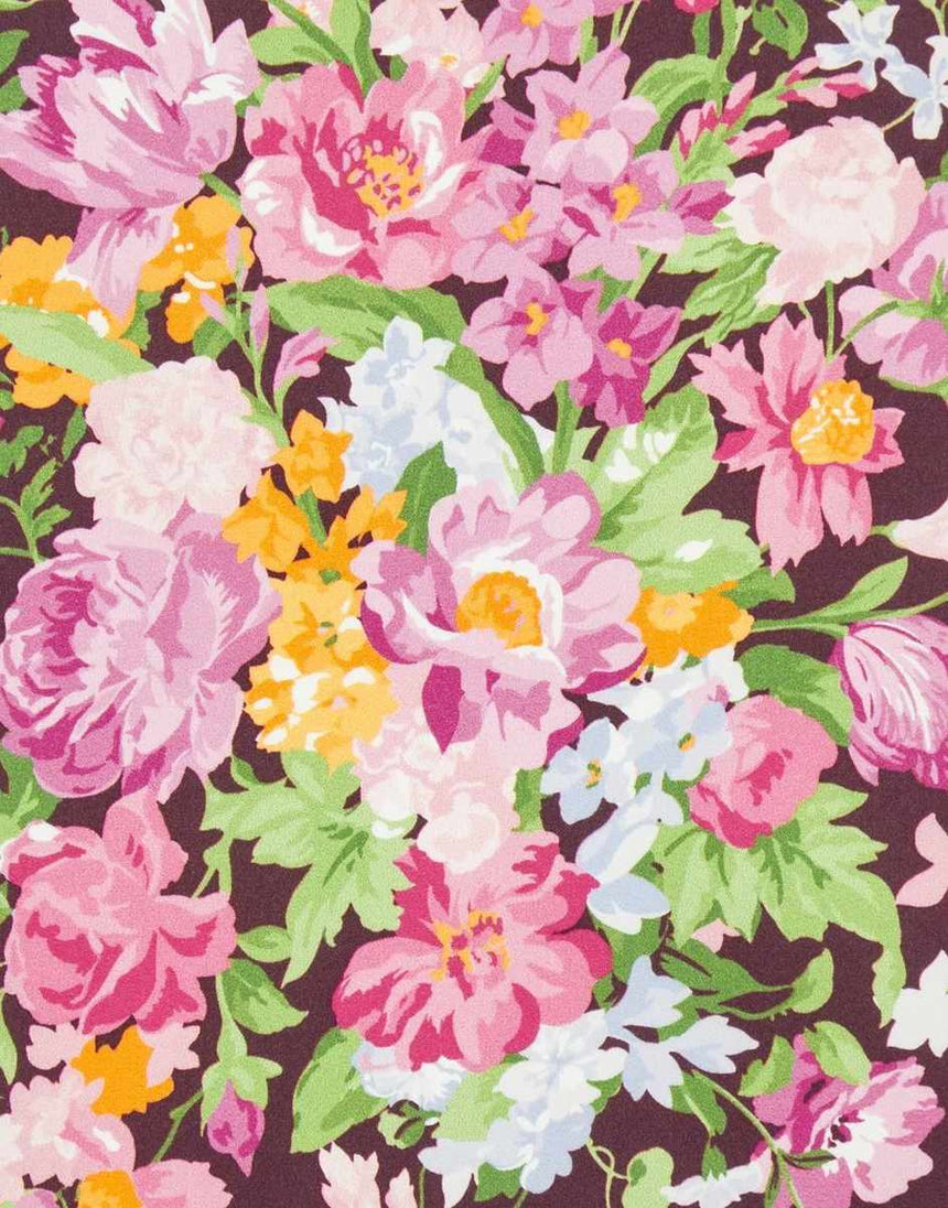 Liberty Fabrics x Bridgerton Monument Silk Twill Bouquet Carnival A