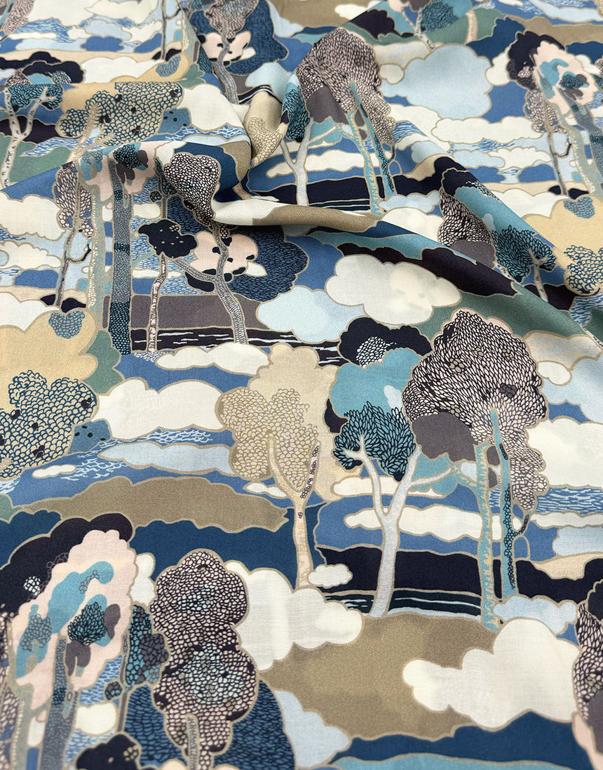 Liberty Fabrics Oakshott Viscose Voile, Prospect Road B