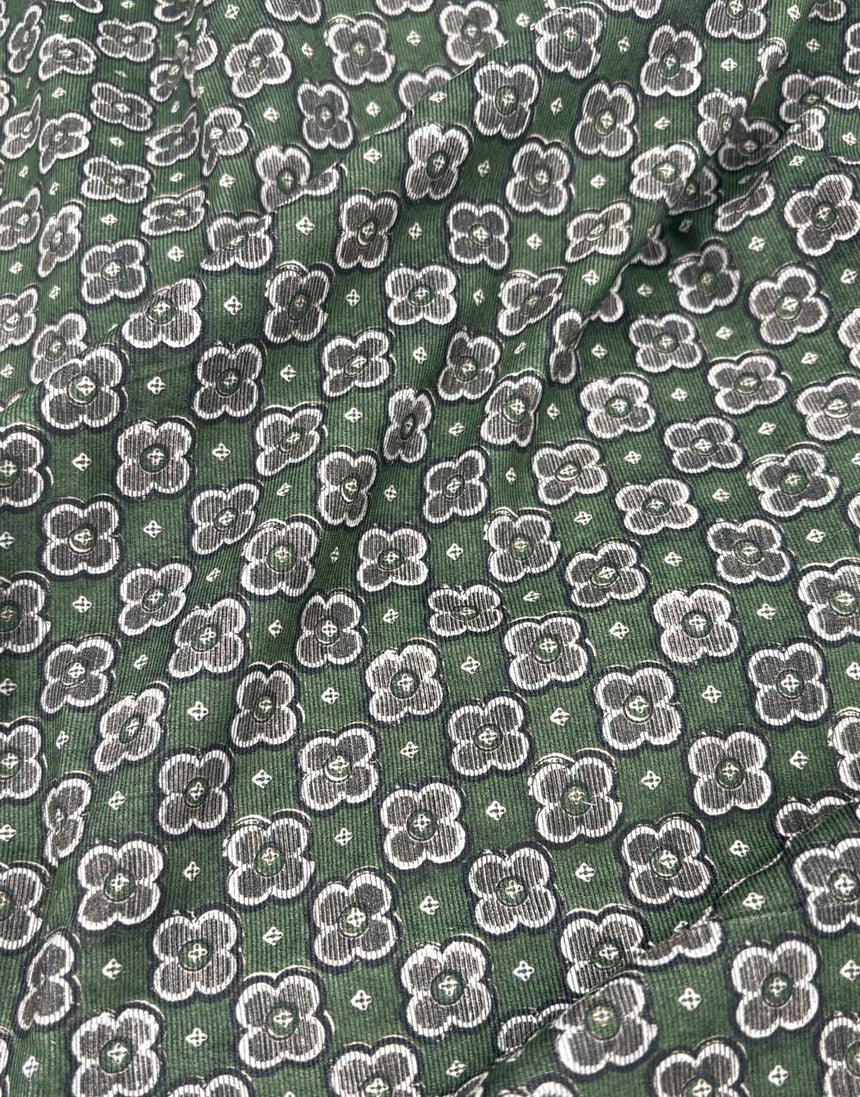 Liberty Fabrics Rossmore Cotton Corduroy, Little Clover Green