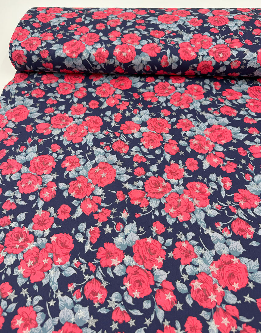Liberty Fabrics Tana Lawn® Carline Love Metallic A