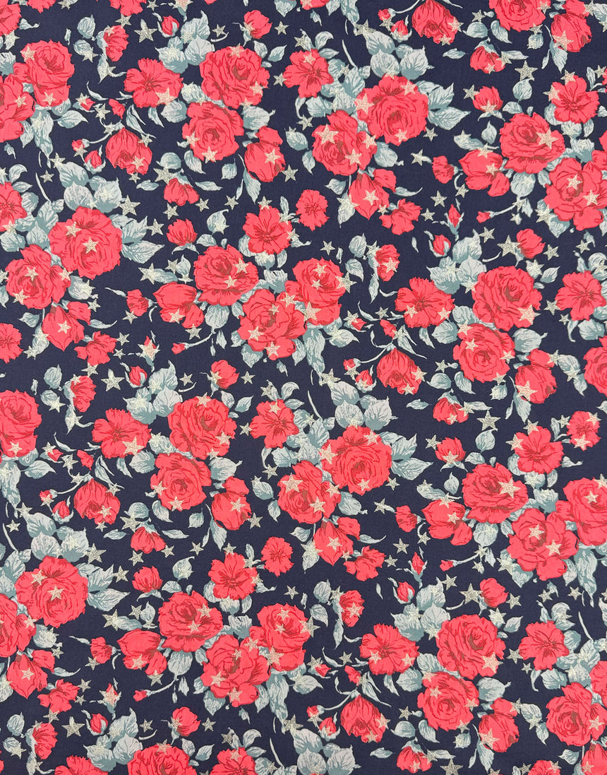 Liberty Fabrics Tana Lawn® Carline Love Metallic A