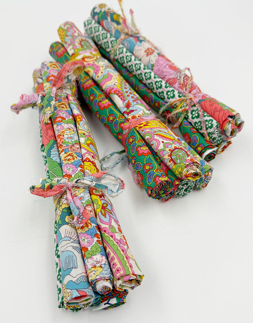 Liberty Fabrics Tana Lawn® Fat Quarter Bundle, Floral Rebellion - Spring Garden Palette