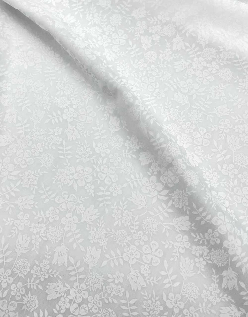 Liberty Fabrics Liberty Fabrics Tana Lawn® Classic Tana Lawn® Liberty Fabrics Tana Lawn® Pigment Edenham White on White 15669