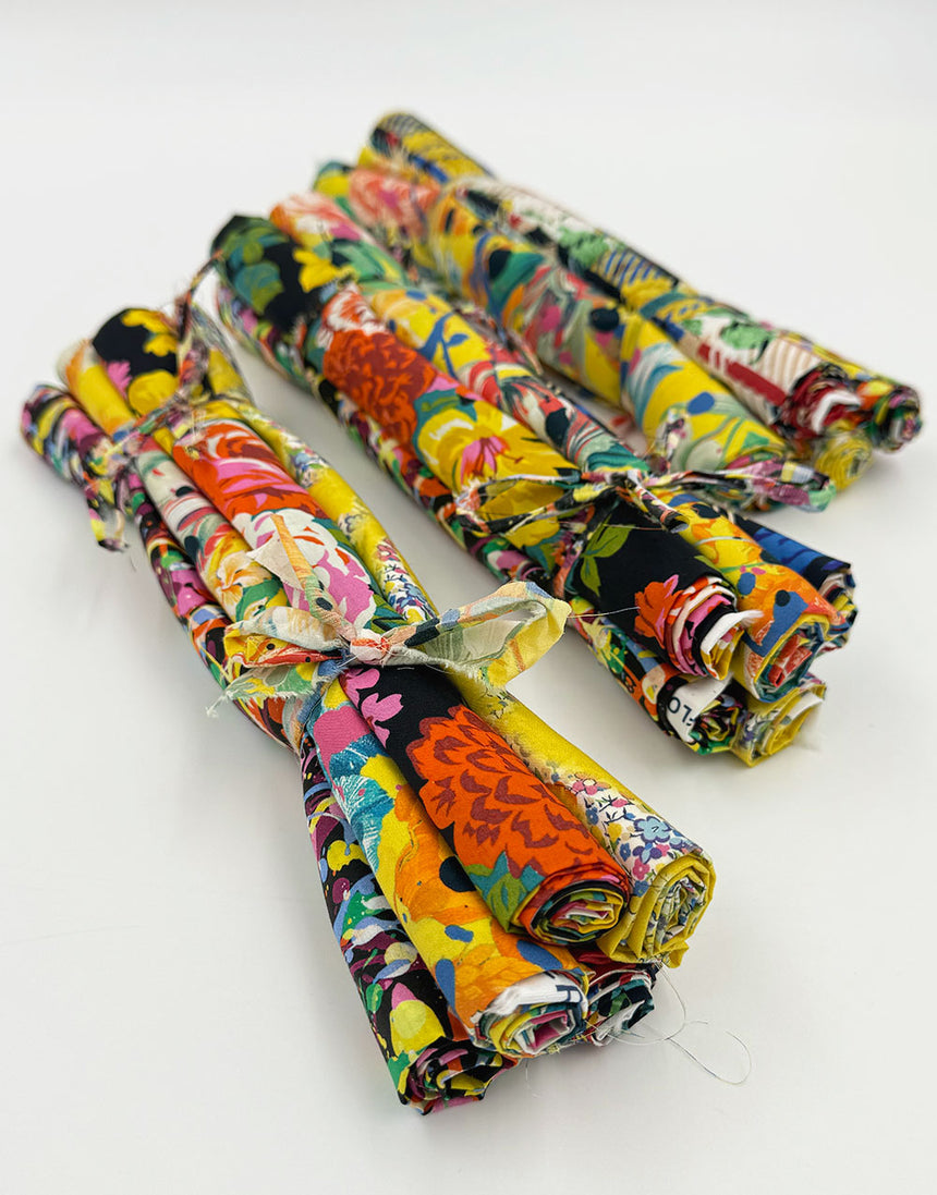 Liberty Fabrics Tana Lawn® Fat Quarter Bundle, Floral Rebellion - Carnival Palette
