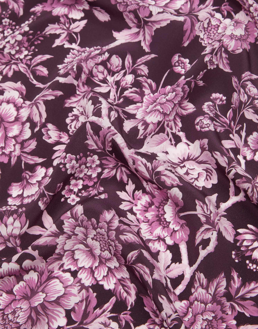 Liberty Fabrics x Bridgerton Kensington Crepe de Chine Silk Regency Trail C