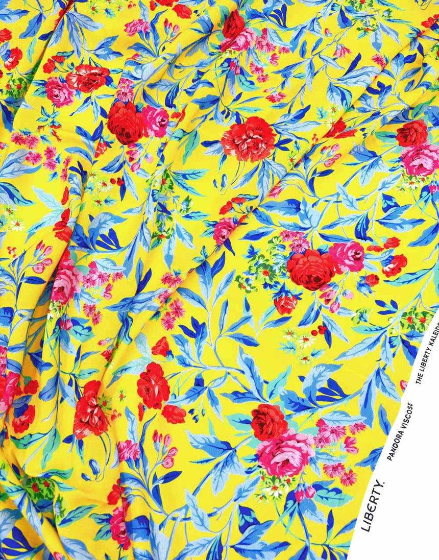 Liberty Fabrics Pandora Viscose, Matilda Bloom B