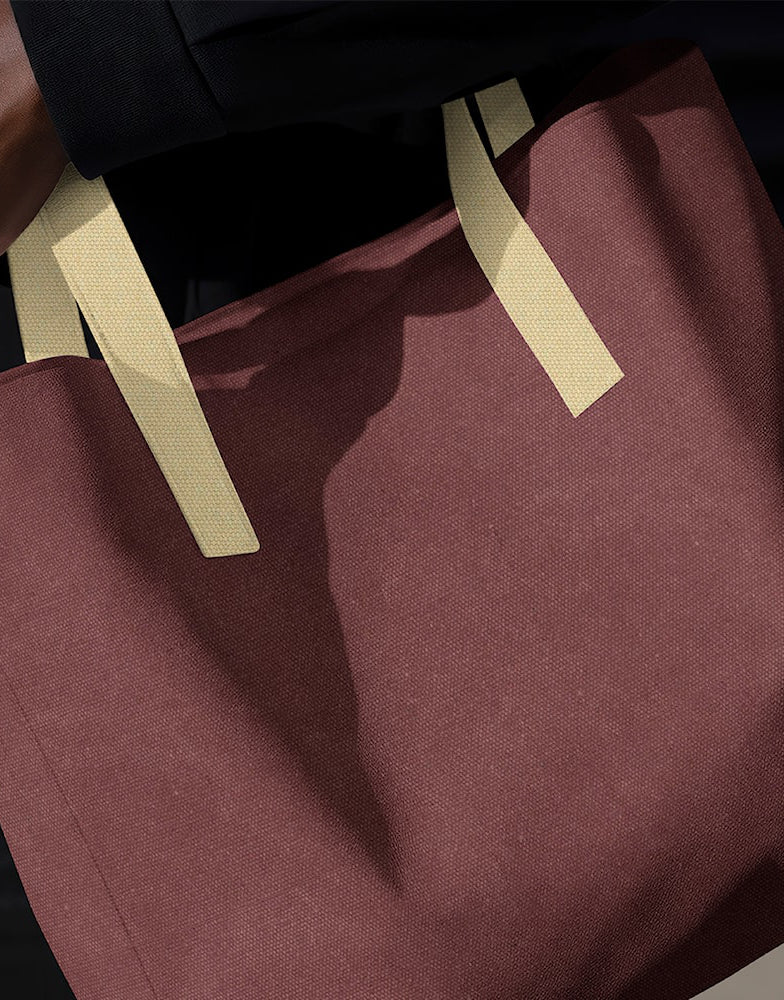 Bordeaux Heavy Canvas Fabric, Light & Lush