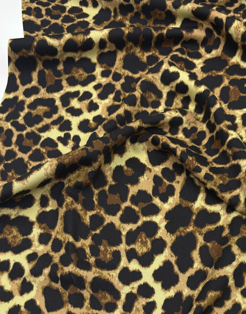 Classic Leopard Print Light & Lush Viscose Fabric