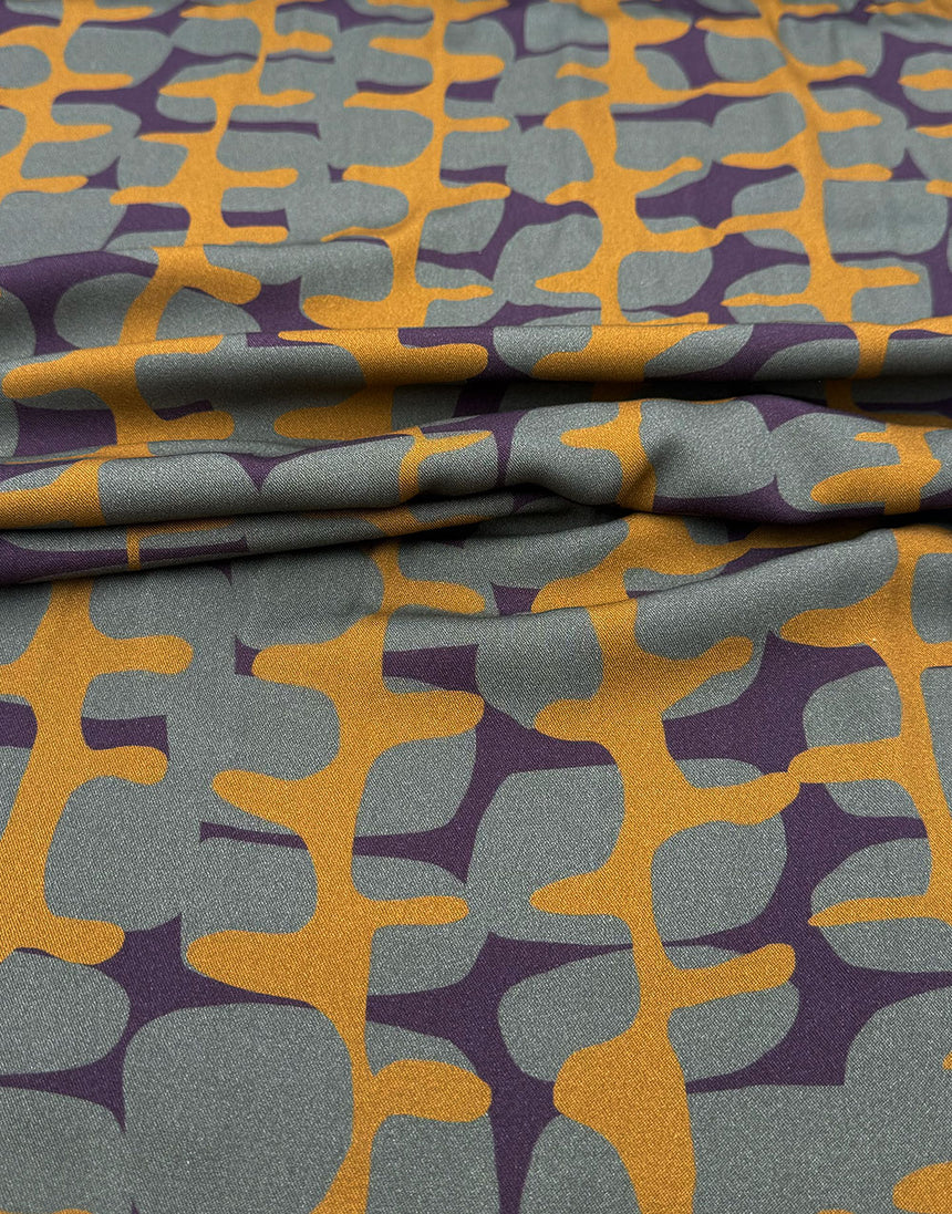Olive Tumble Light & Lush Viscose Fabric