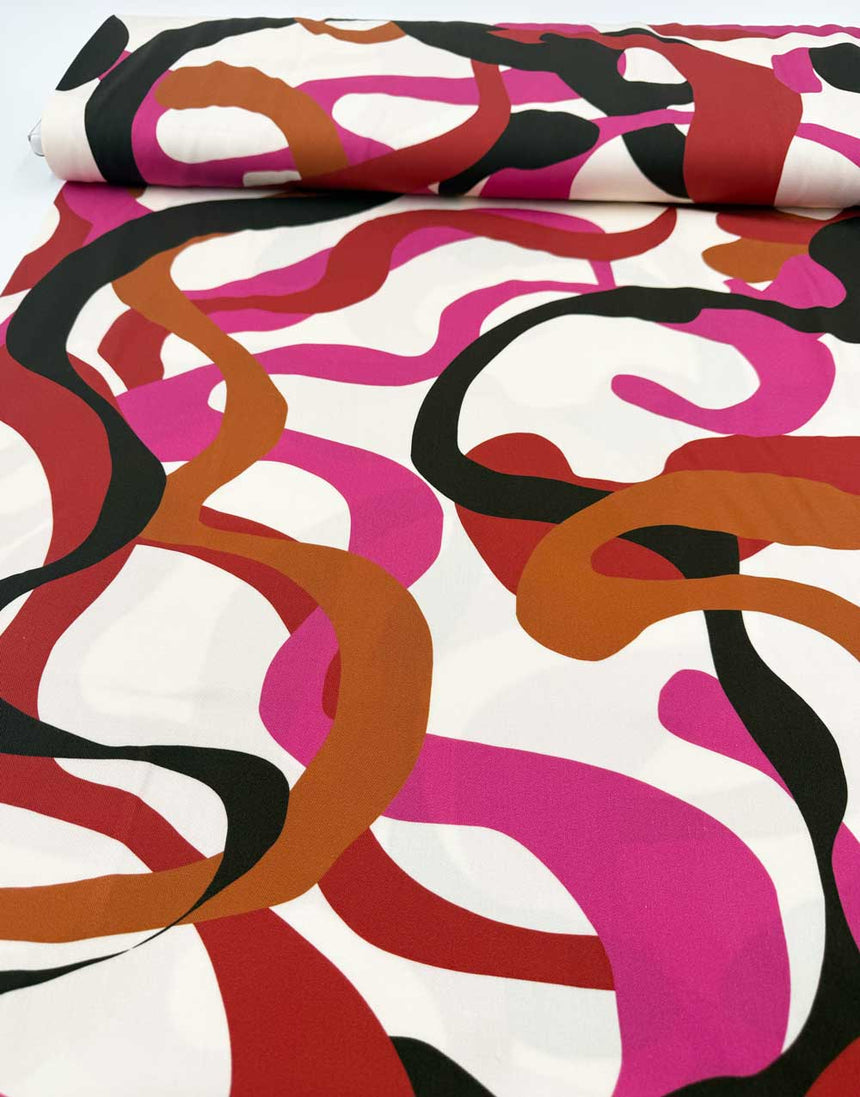 Summer Wave Light & Lush Viscose Fabric