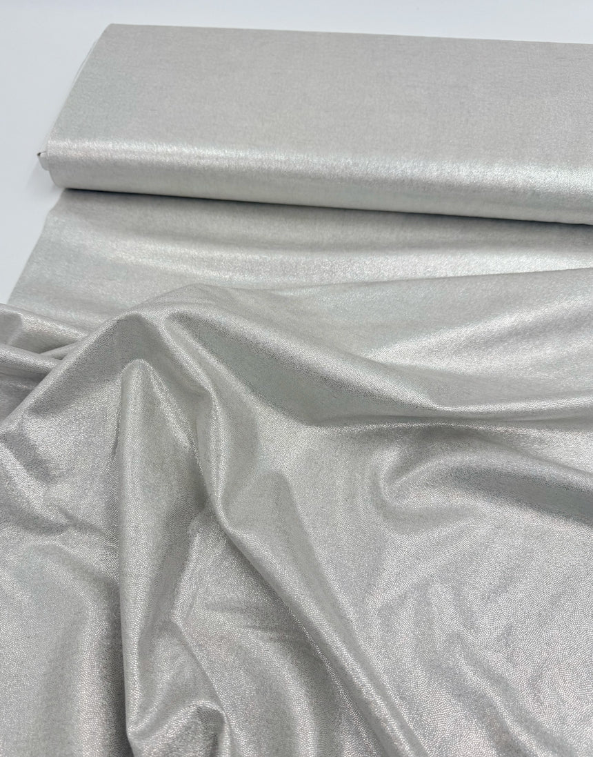 Pale Gold Shimmer Linen Viscose Fabric