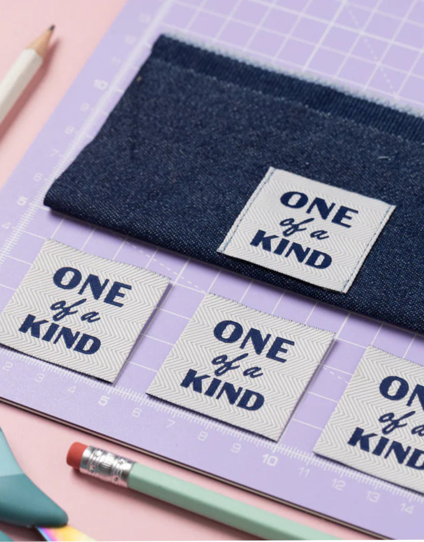 One of a Kind Woven Sewing Label - Pack of 4