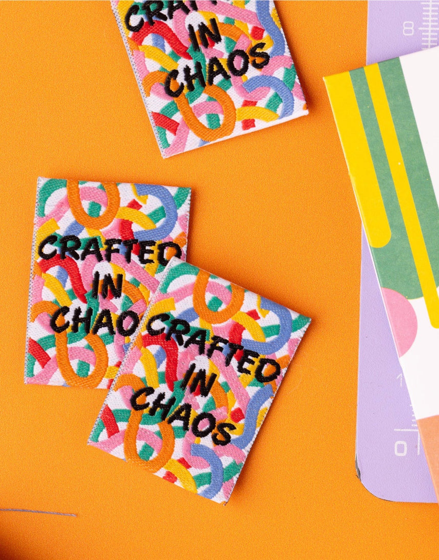 Crafted in Chaos, Woven Sewing Labels - Pack of  6 - Little Rosy Cheeks