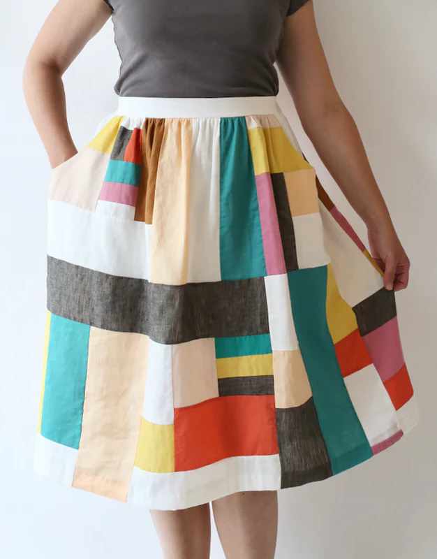 Cleo Skirt Sewing Pattern, Made by Rae