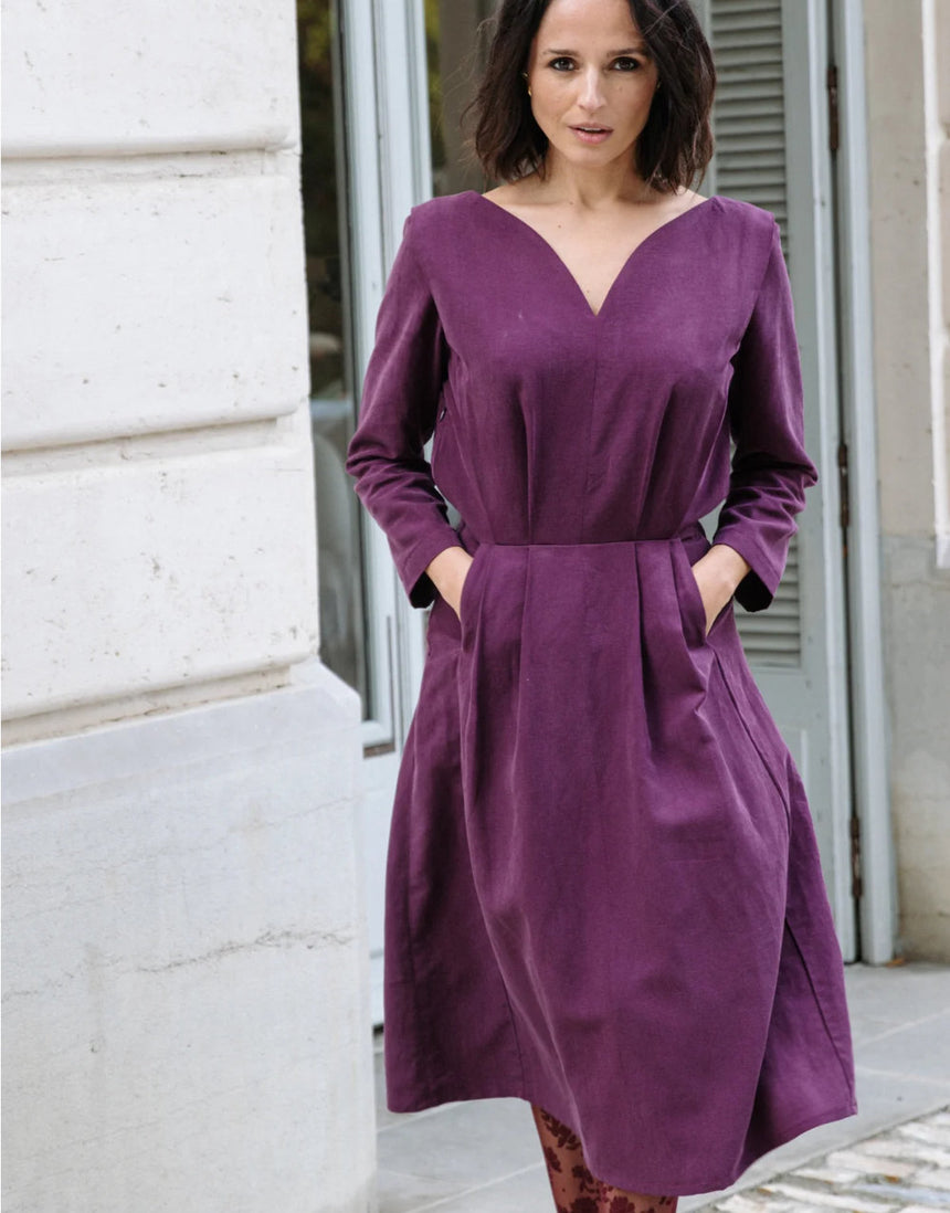 Notte Dress Paper Sewing Pattern, Maison Fauve