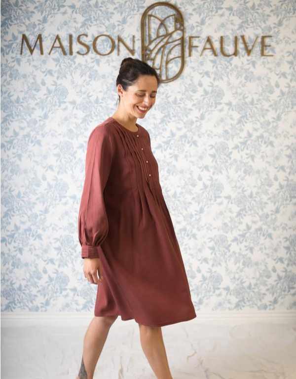 Atlas Shirt Dress Sewing Pattern, Maison Fauve