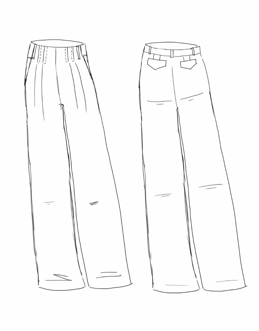 Brooklyn Trousers Sewing Pattern, Maison Fauve