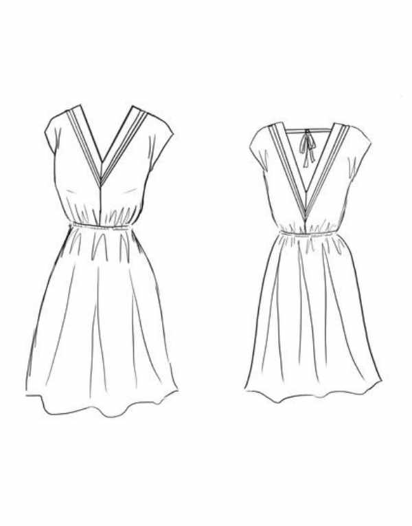 Byzance Dress Sewing Pattern, Maison Fauve