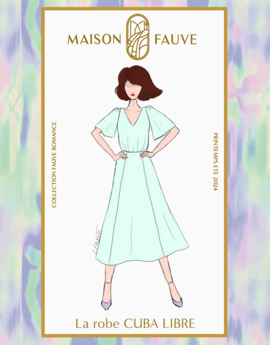 Cuba Libre Dress Sewing Pattern, Maison Fauve