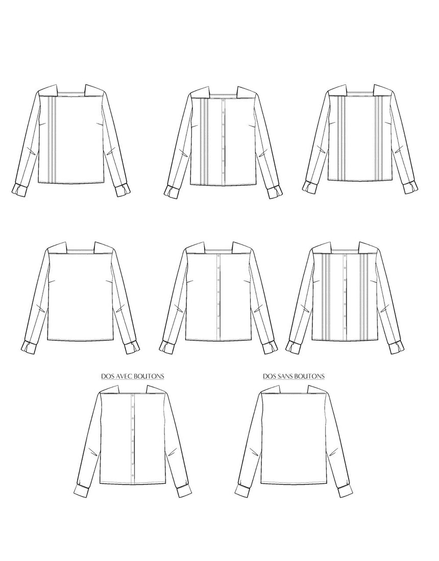 Déferlante Blouse Sewing Pattern, Maison Fauve