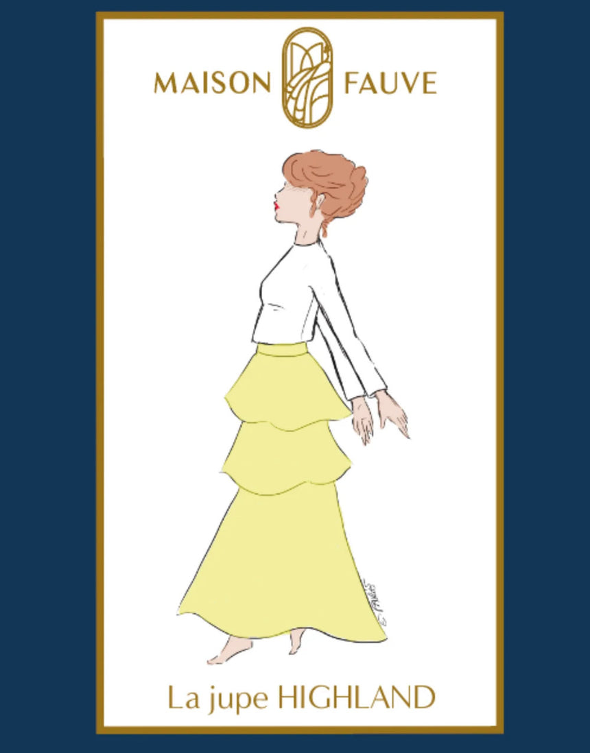 Highland Skirt Sewing Pattern, Maison Fauve