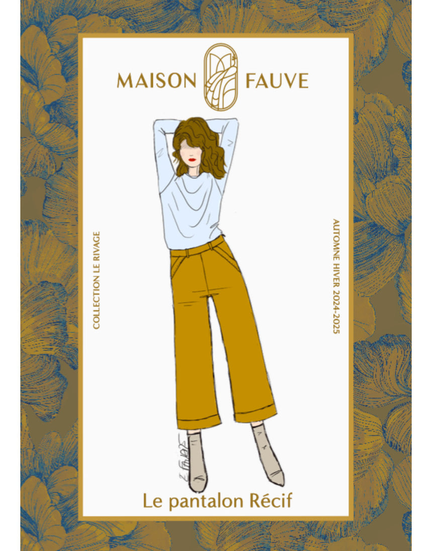 Récif Trousers Sewing Pattern, Maison Fauve