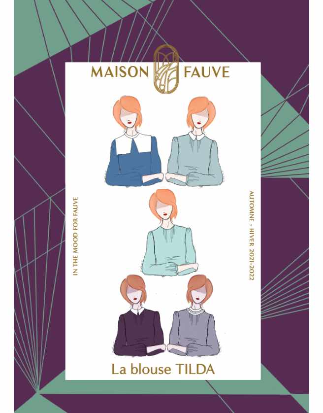 Tilda Blouse Sewing Pattern, Maison Fauve