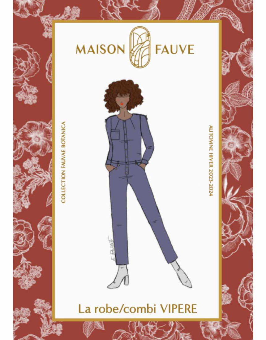 Vipère Jumpsuit & Dress Sewing Pattern, Maison Fauve