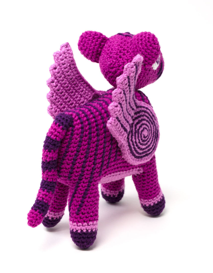 Berry Pink Tiger Amigurumi Crochet Kit, Make Me Roar