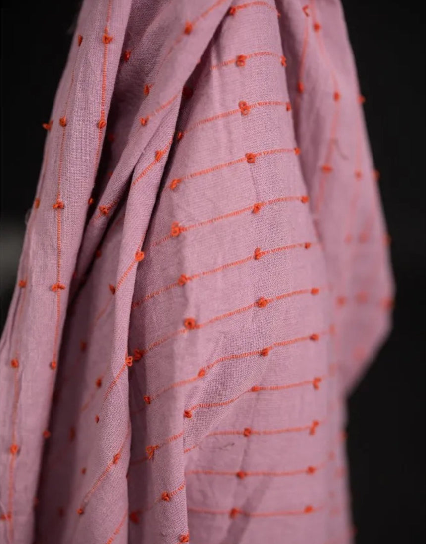 Berry Marmalade Loopy Indian Cotton Fabric