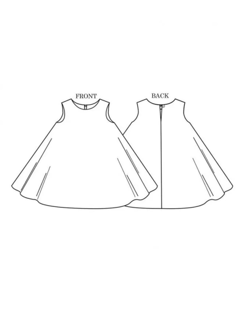 The Trapezette Girl's Dress, Merchant & Mills Sewing Pattern