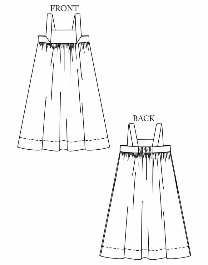 The Honey Sundress, Merchant and Mills Sewing Pattern