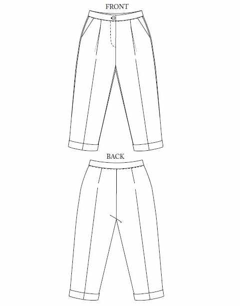 The Pegs Trousers, Merchant and Mills Sewing Pattern