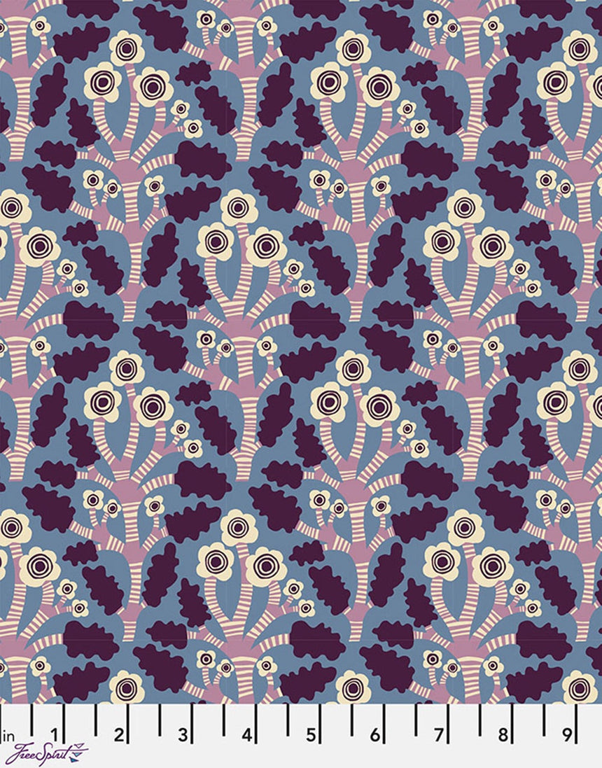 Angel Cotton Fabric, The City of Dreams by Monika Forsberg